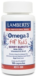 Foto Lamberts Omega 3 for Kids 100 cápsulas