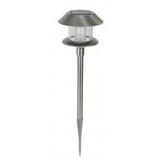 Foto lampara solar acero inoxidable duolec