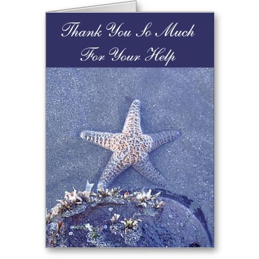 Foto Las estrellas de mar le agradecen cardar Felicitacion foto 632429
