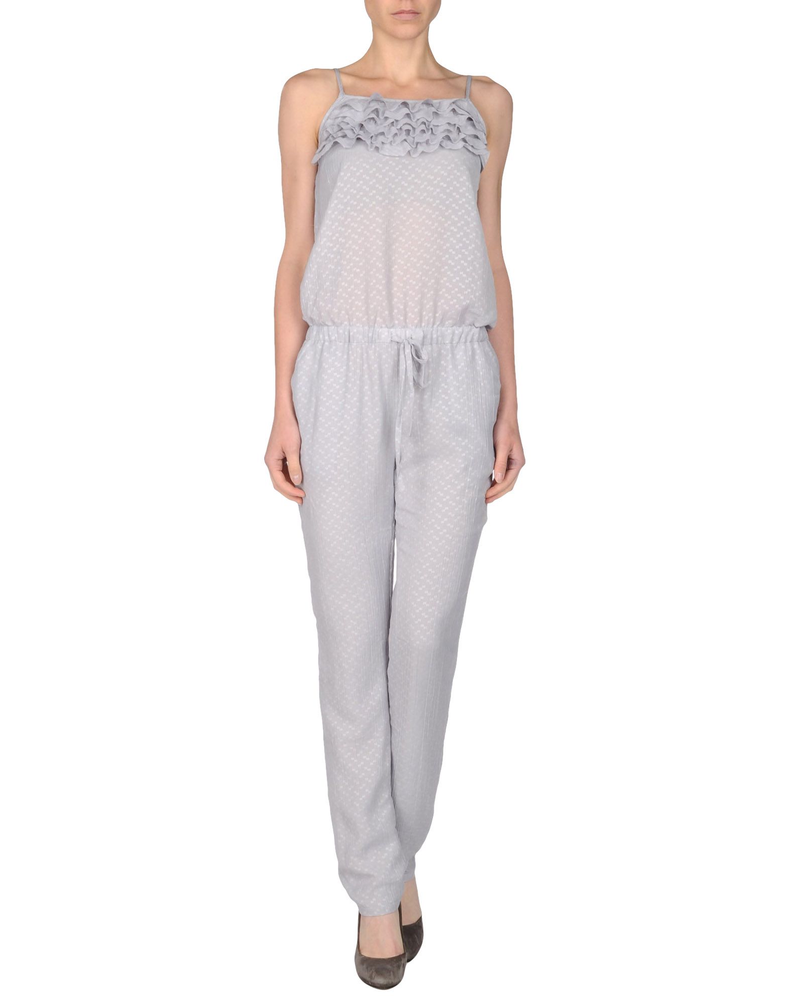Foto Lavand. Monos Largos Mujer Gris perla