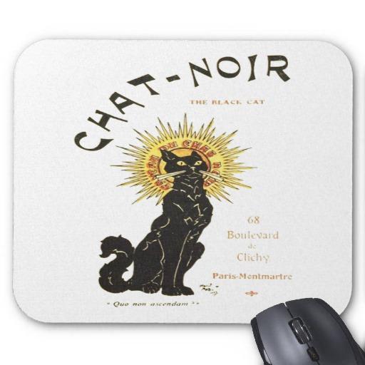 Foto Le Chat Noir el gato negro Tapete De Raton foto 587825