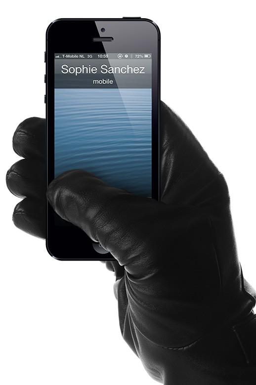 Foto Leather touchscreen gloves - Unisex 9