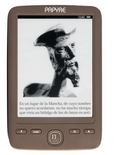 Foto Lector eBook Papyre 601 4GB chocolate (PAPYRE 601 CHOCOLATE) foto 204544