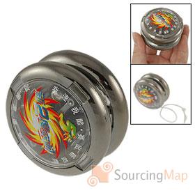 Foto LED rojo de plástico gris Luz Yo-Yo de juguetes de ruedas de bolas para Niños foto 24494