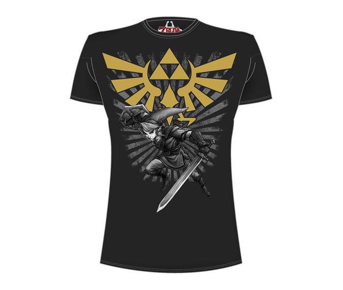 Foto Legend Of Zelda Camiseta Zelda Warrior Negro Talla M
