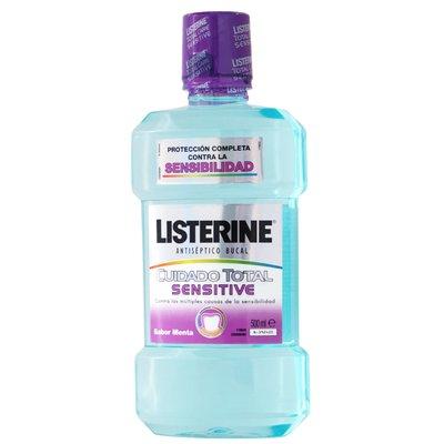 Foto listerine antiséptico bucal 500 ml. sensitive