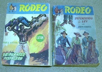 Foto Lote 2 Novelas Colecci�n Rodeo Oeste Western Antiguos Muy Raros 1950s Cies Folia foto 23816