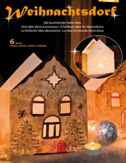 Foto Luces de papel casitas de belen