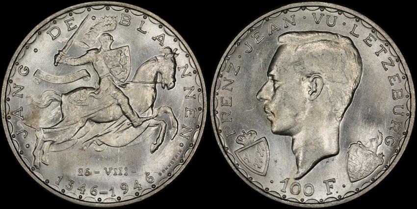 Foto Luxembourg 100 Francs 1946 foto 341814