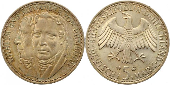 Foto Münzen der Bundesrepublik Deutschland 5 Mark 1967 F foto 157582