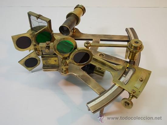 Foto magnífico sextante octante del siglo xix foto 52409