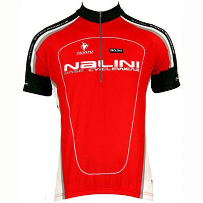 Foto Maillot ciclista manga corta Nalini Base Argentite Rojo/Blanco