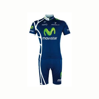 Foto Maillot ciclista manga corta Nalini equipo profesional Movistar