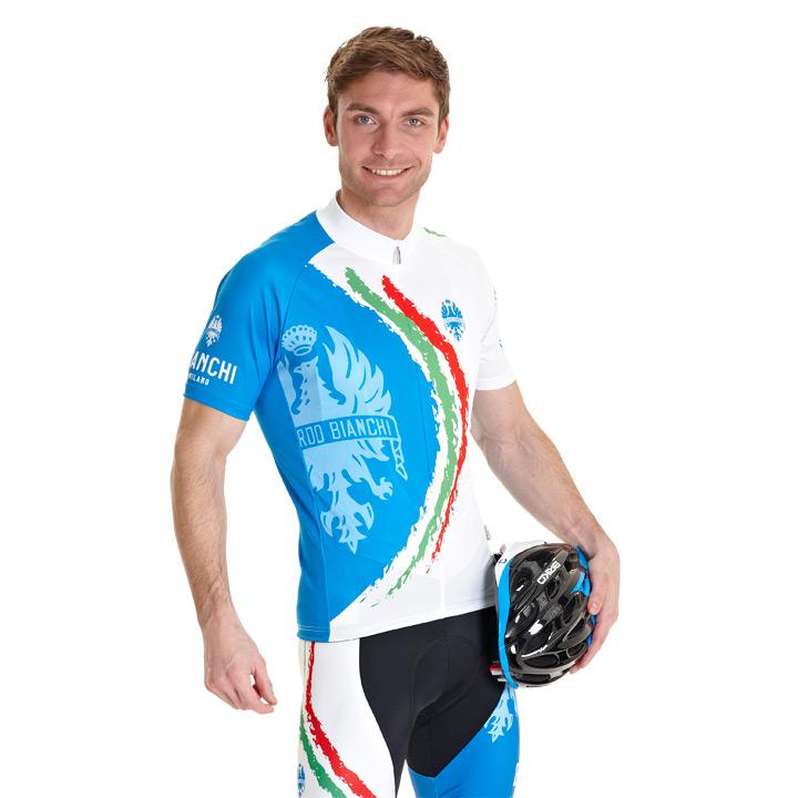 Foto Maillot mangas cortas Bianchi Milano Banko blanco-azul