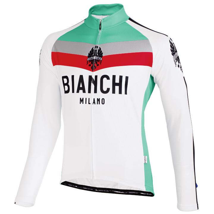 Foto Maillot mangas largas Bianchi Milano Kando blanco-rojo