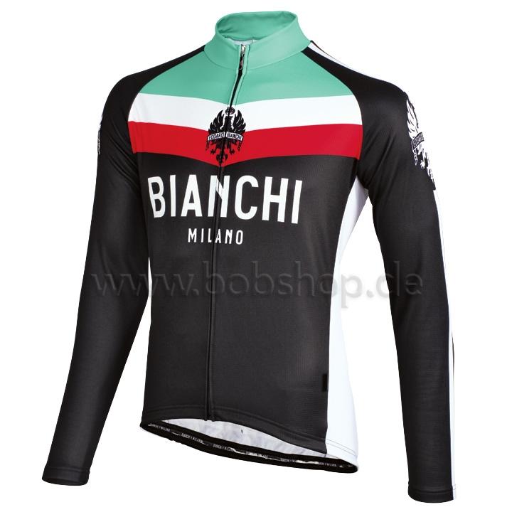 Foto Maillot mangas largas Bianchi Milano Kando negro-rojo