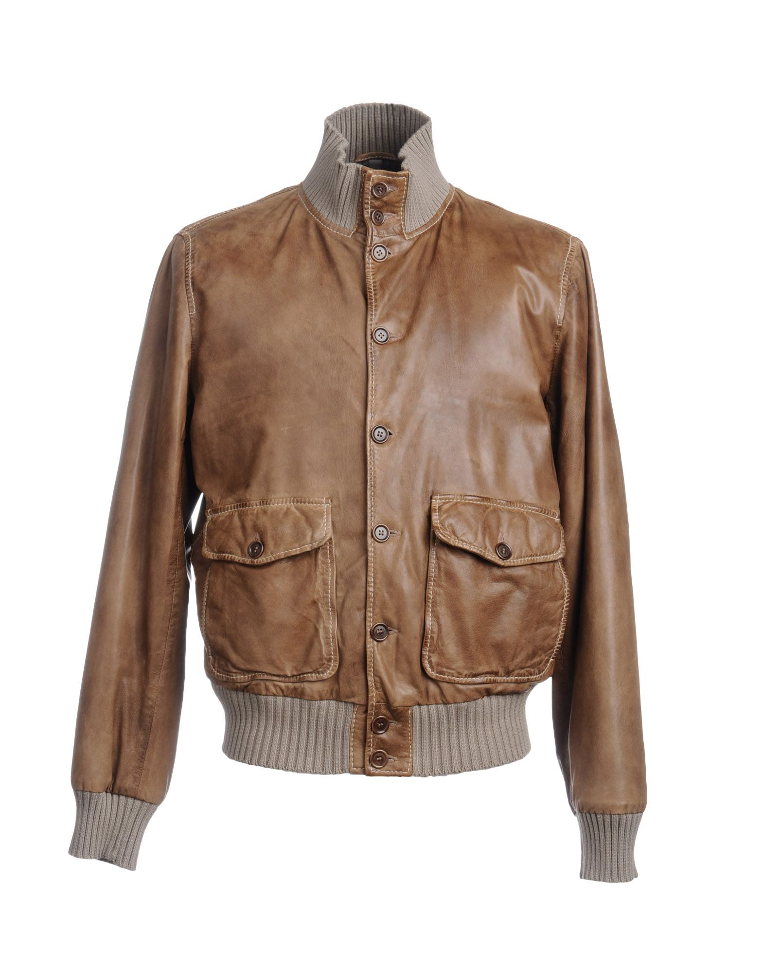 Foto Manuel Ritz White Chaquetas De Piel Hombre Caqui foto 741816