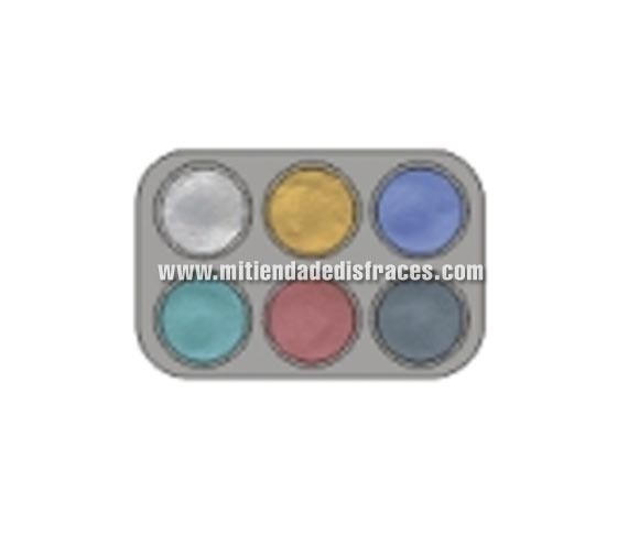 Foto Maquillaje al agua paleta de 6 colores de 2,5 ml. foto 916475