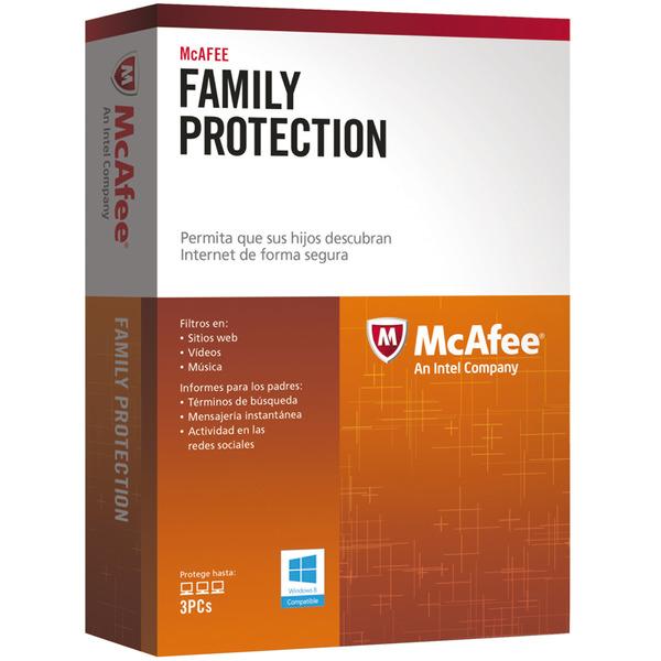 Foto McAfee Family Protection 2013 3 PCs 1 año foto 39832
