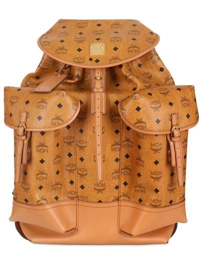 Foto mcm mochila tipo backpack de pvc estampada 2 bolsillos foto 963663