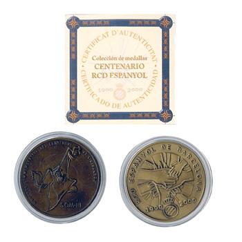 Foto Medalla centenario del RCD Espanyol. Cobre foto 890381