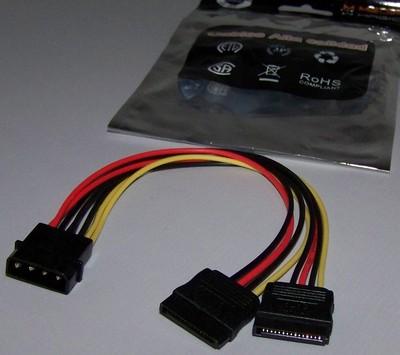 Foto Media Magic Adaptador De Corriente Bifurcador Molex A 2 Sata - 22 Cm. foto 717714