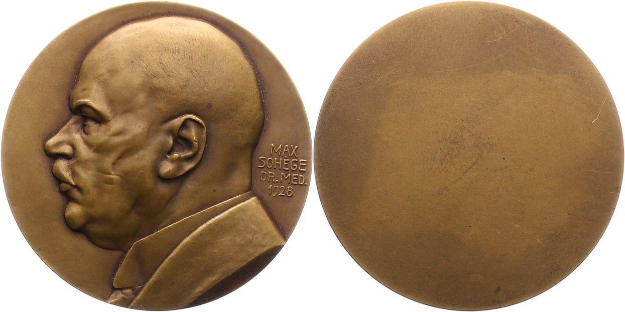 Foto Medicina in nummis Einseitige Bronzemedaille 1928
