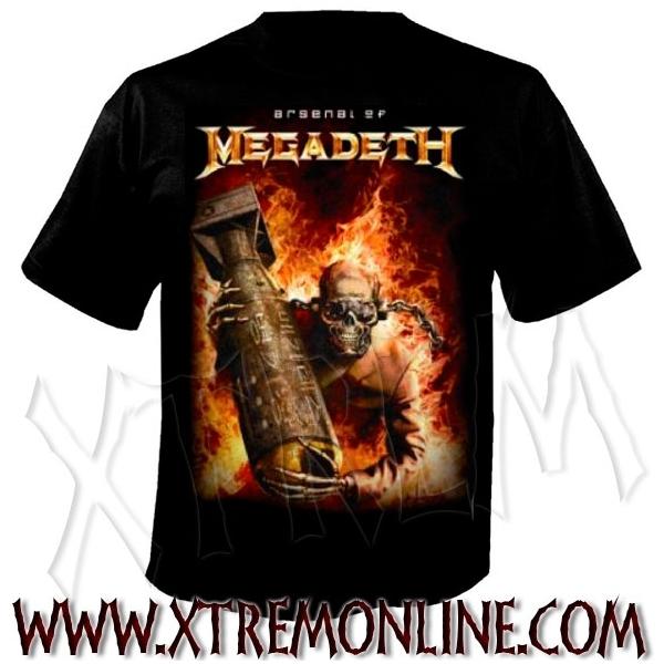 Foto Megadeth - arsenal camiseta / xt2896