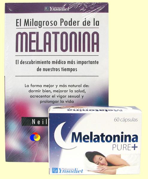Foto Melatonina Pure + Libro El Milagroso poder de la Melatonina - Ynsadiet - 60 cápsulas + libro [8412016358631] foto 173356