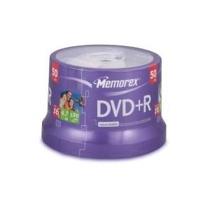 Foto Memorex - 16x DVD+R 4.7GB 50 Pack Cakebox foto 566190