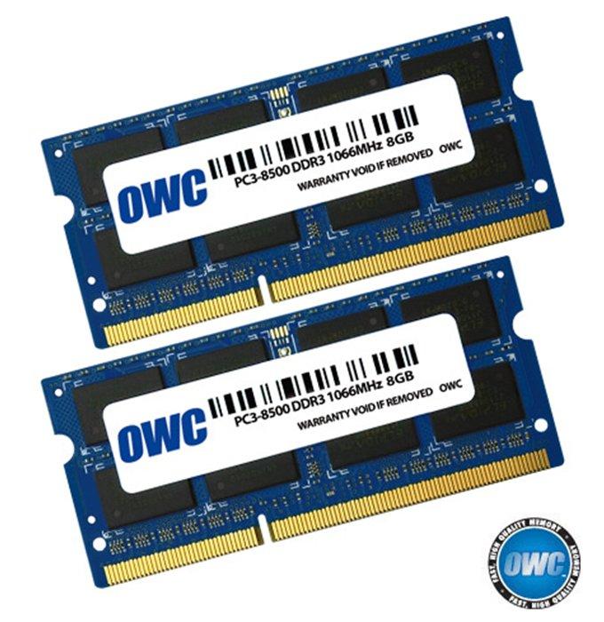 Foto Memoria Mac OWC 16GB (2x8GB) SO-DIMM DDR3 1066MHZ foto 404342