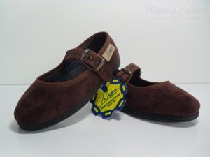 Foto Merceditas la cadena de serratex, marrón chocolate