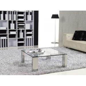 Foto MESA CENTRO 90x35x90 cms. Patas cromadas
