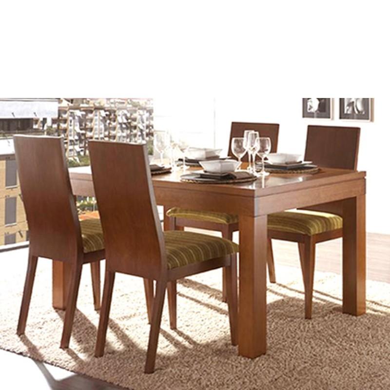 Foto Mesa de comedor con tapa de madera y extensible. foto 138391