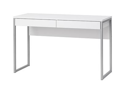Foto Mesa escritorio 2 cajones en color blanco modelo santa coloma