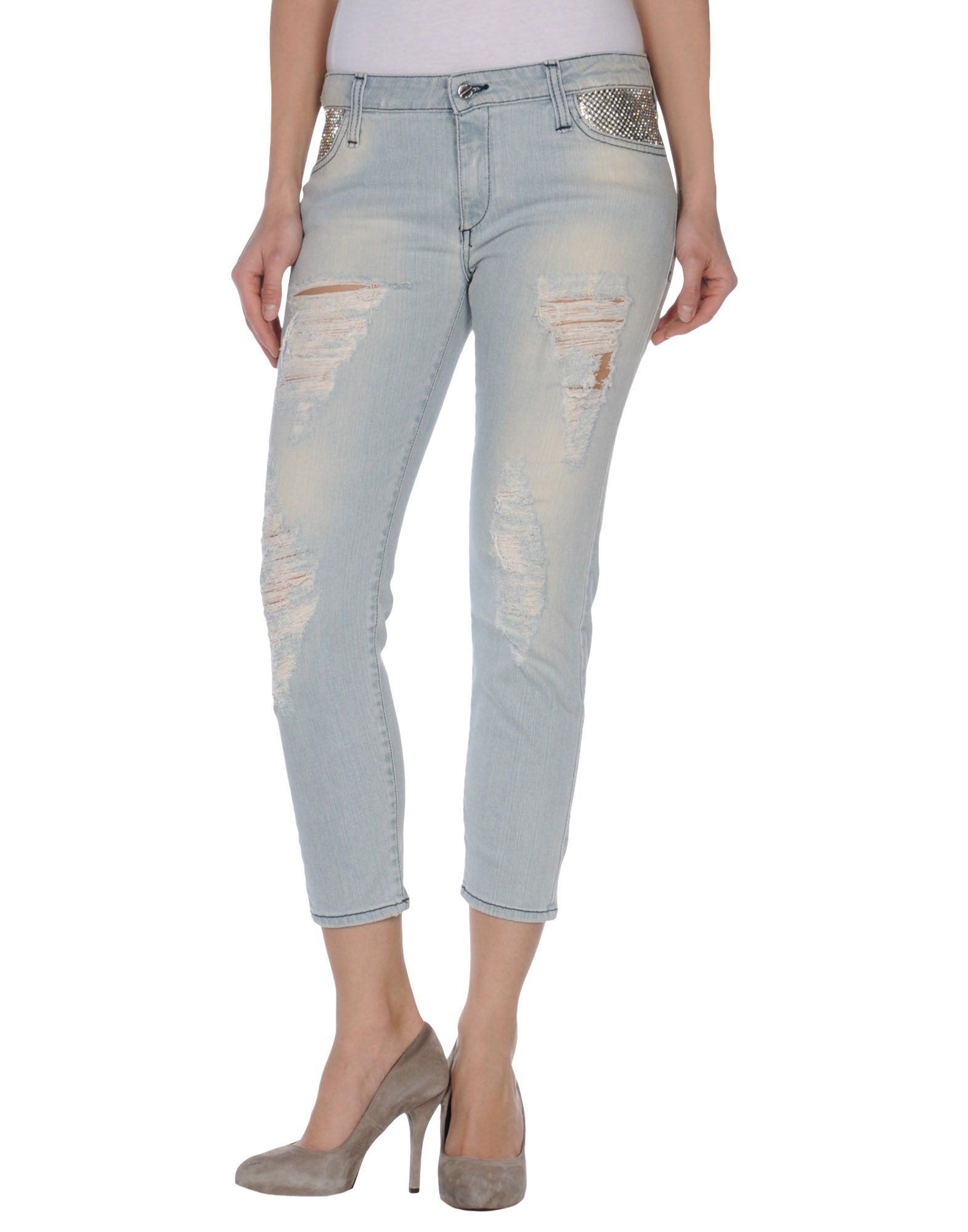 Foto met in jeans pantalones capri vaqueros
 foto 320722