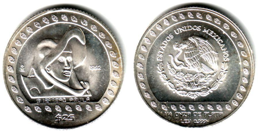 Foto Mexiko 25 Pesos 1992 foto 440467