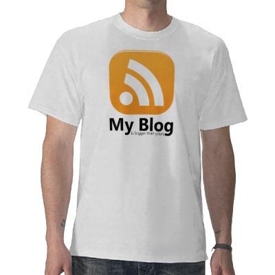 Foto Mi camiseta del logotipo del blog RSS para los hom foto 137964