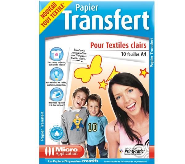 Foto Micro Application Papier para transferencia para textiles claro - 300g/m² - 10 hojas foto 741232