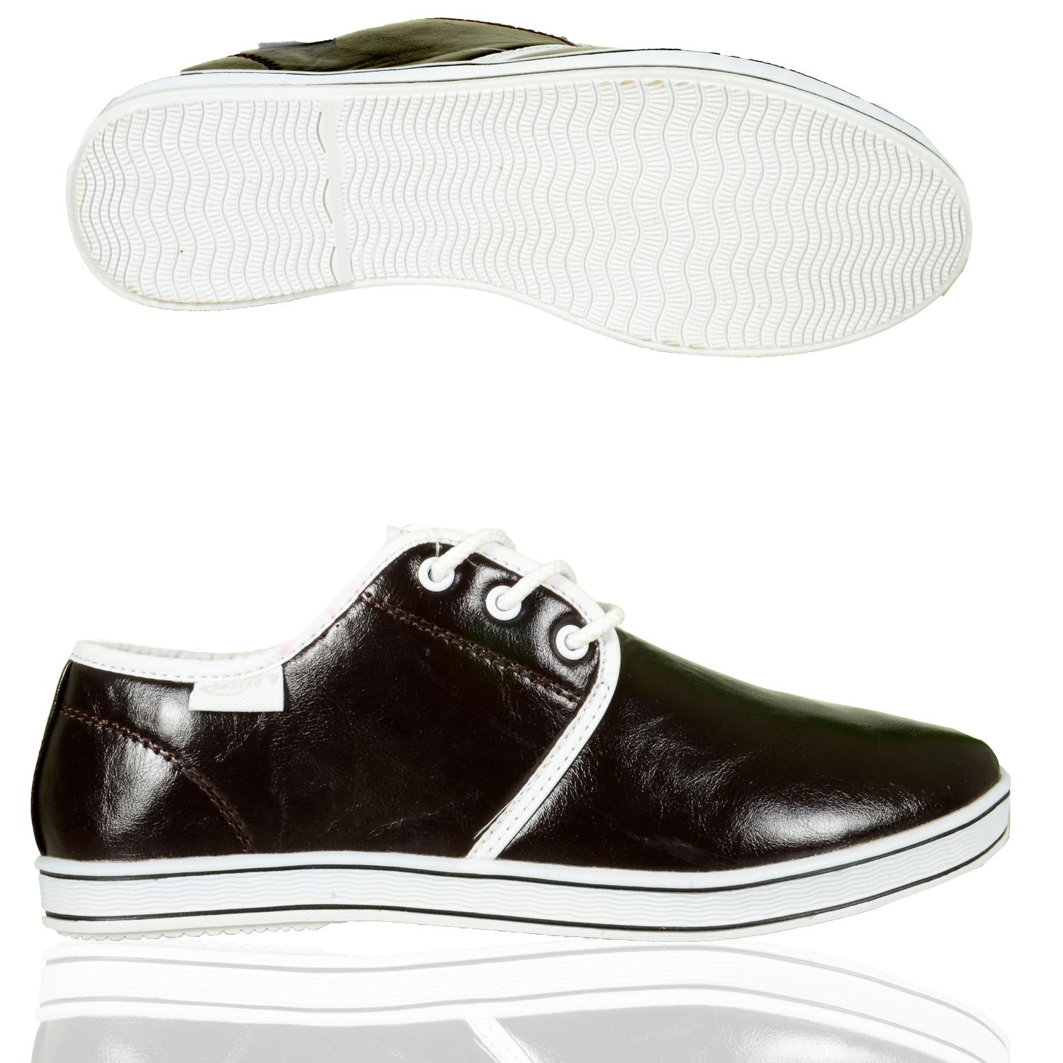 Foto Milano Style Minde Handels Hombres La Zapatilla De Deporte Bajo Marrón