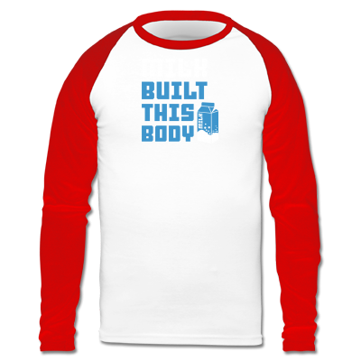 Foto Milk Built This Body Camiseta Raglan Manga Larga Niños
