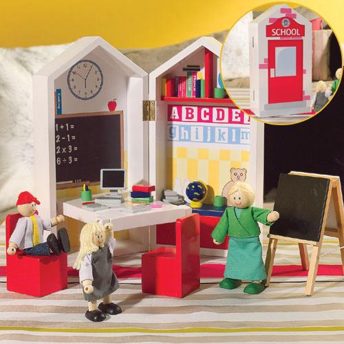 Foto Mini casita escuela - casas de muñecas