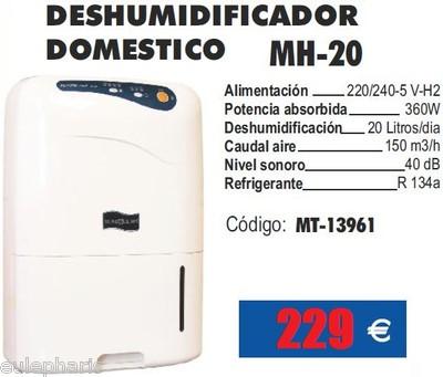 Foto Mini Deshumidificador 360w Con Deposito,20 Litros Al Dia, Aire Sano Grow foto 773564