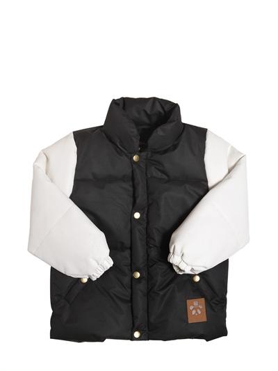 Foto mini rodini chaqueta de nylon impermeable bicolor