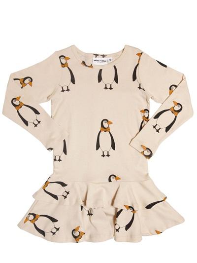 Foto mini rodini vestido jersey de algodón orgánico estampado