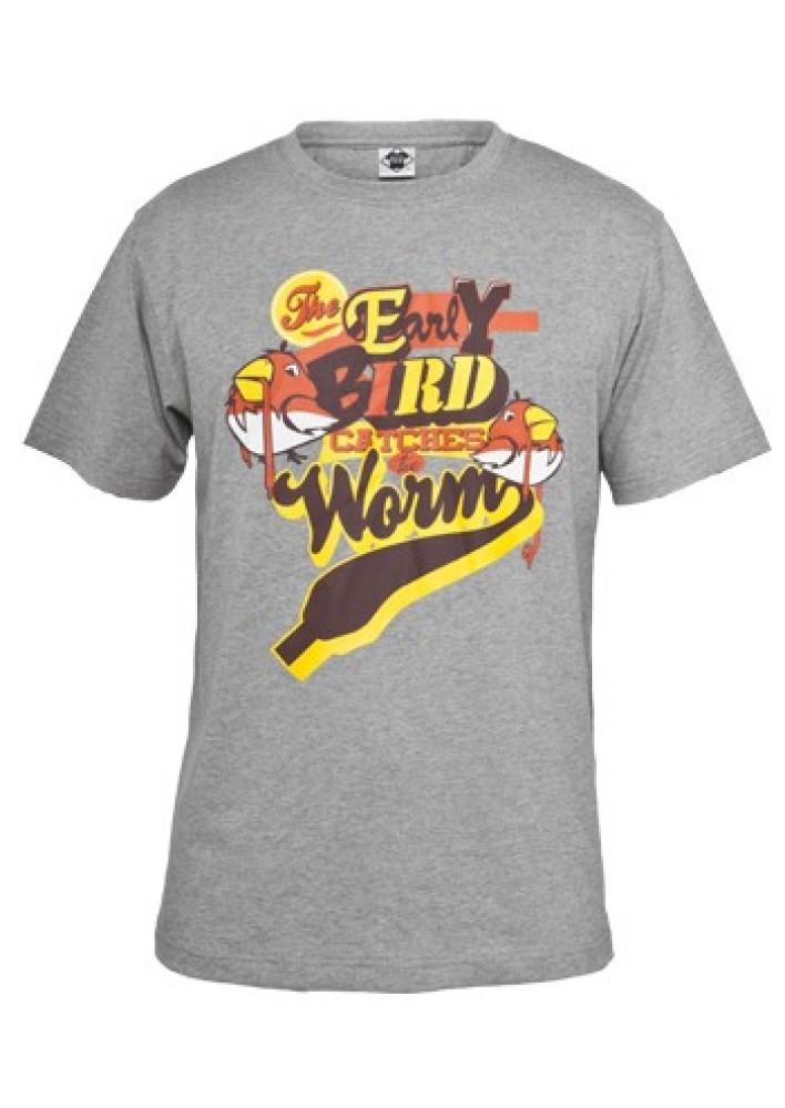 Foto Mister Tee Early Bird Hombres T-shirt Gris foto 352421