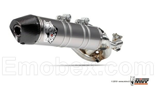 Foto MIVV - Honda CRF 450 2011-2012 STRONGER CROSS OVAL Full Titanio copa Carbono ref M.HO.032.S5C.F