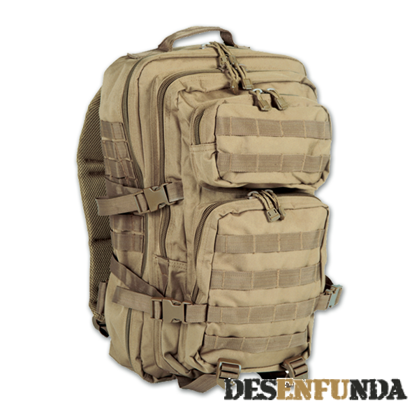 Foto Mochila de asalto MIL-TEC de 50 litros de color coyote 51 x 29 x 28 cms 100% poliéster 90324 foto 290312
