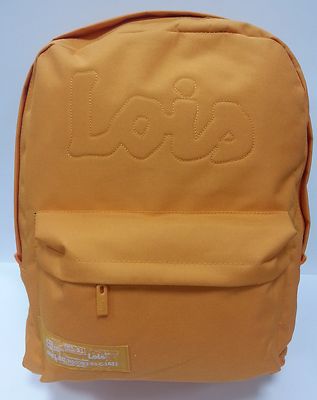 Foto Mochila Escolar Naranja Lois 40 Cm Nueva - Big Orange Bag / School Backpack foto 867943