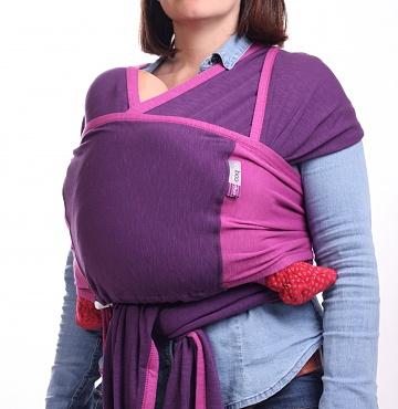 Foto Mochila-fular Caboo Wine Berry Twist